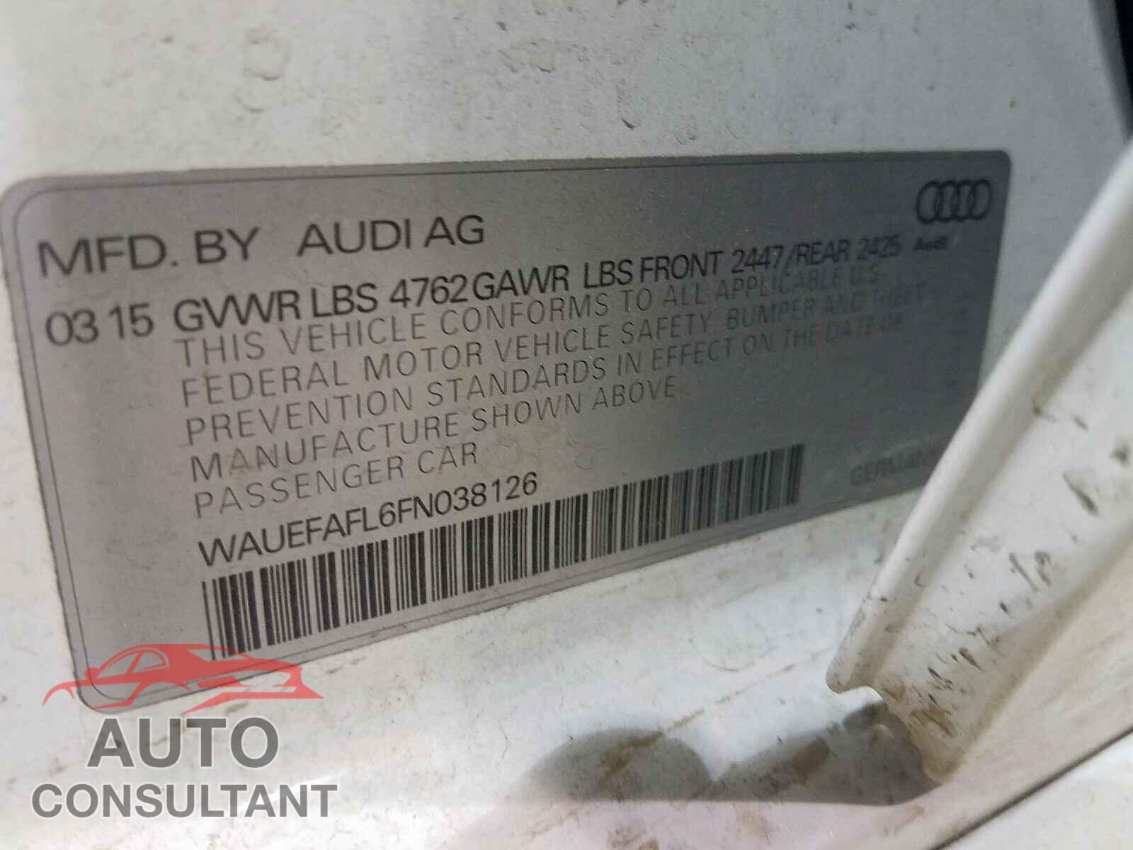 AUDI A4 2015 - 1G1FB1RSXG0133057