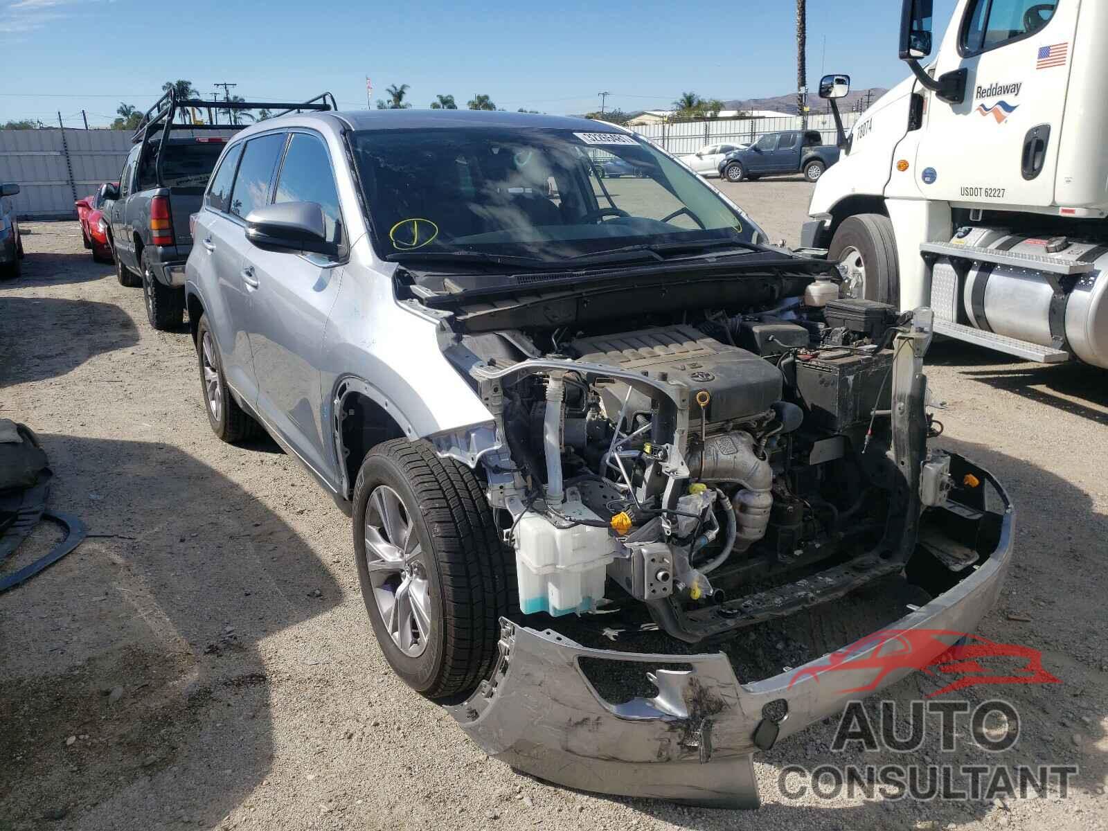 TOYOTA HIGHLANDER 2016 - 5TDZKRFH4GS136545