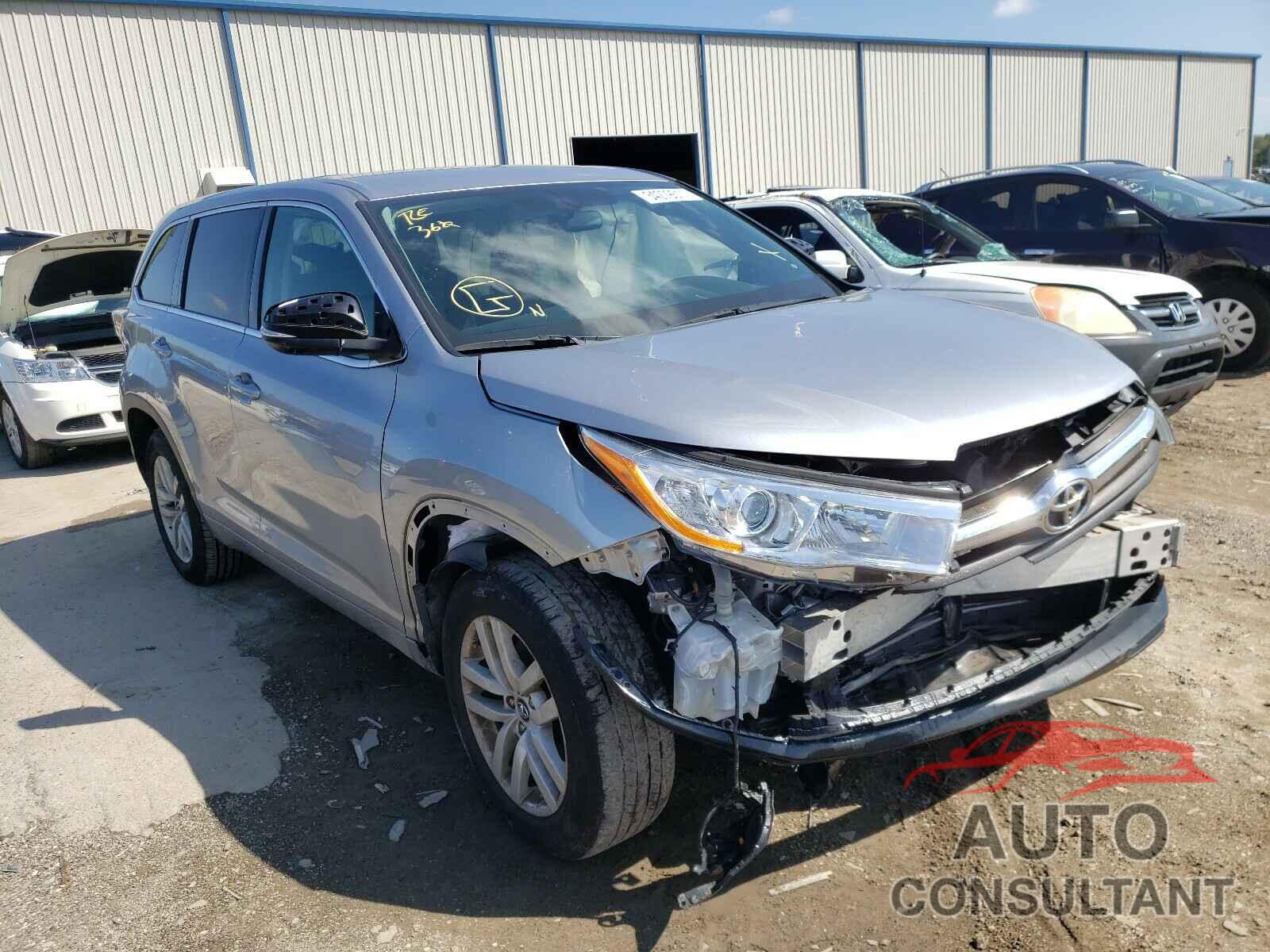 TOYOTA HIGHLANDER 2016 - 5TDZKRFH0GS179375