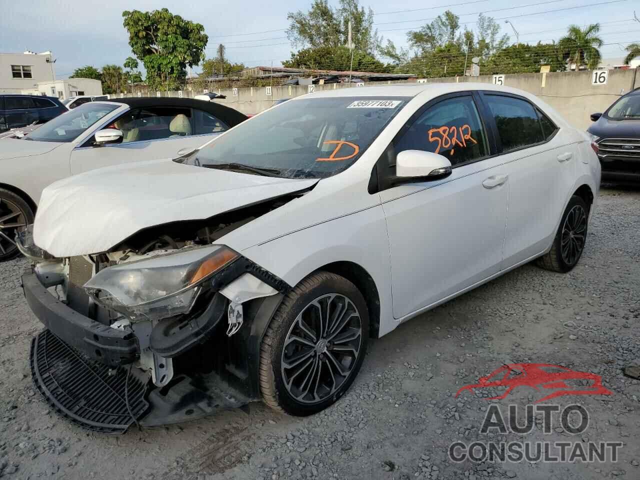 TOYOTA COROLLA 2016 - 2T1BURHE2GC587903