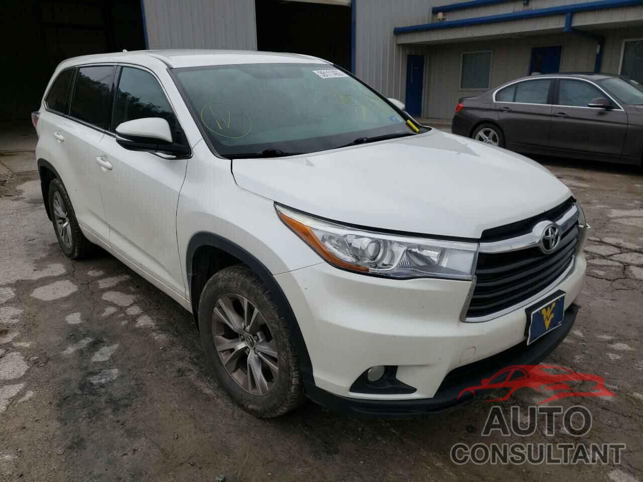TOYOTA HIGHLANDER 2016 - 5TDBKRFH6GS225065