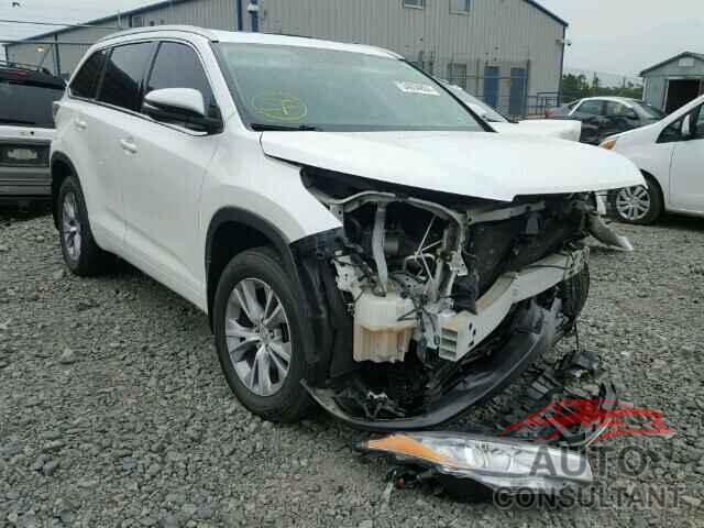 TOYOTA HIGHLANDER 2015 - 5TDJKRFH5FS079249