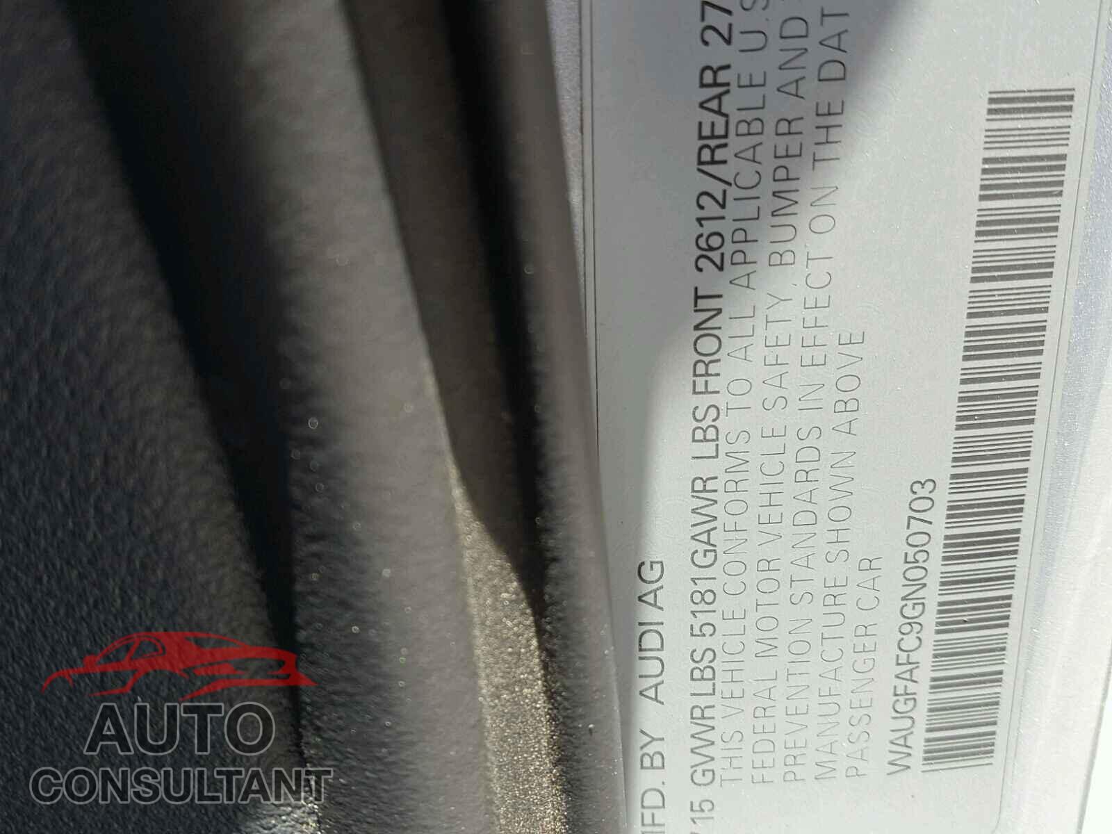 AUDI A6 2016 - WAUGFAFC9GN050703