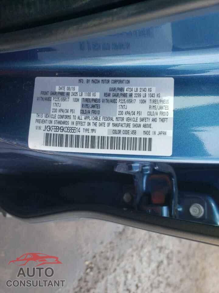 MAZDA CX-5 2019 - JM3KFBBM9K0685614