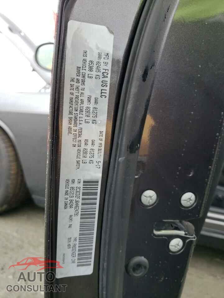 DODGE CHALLENGER 2017 - 2C3CDZFJ6HH624791