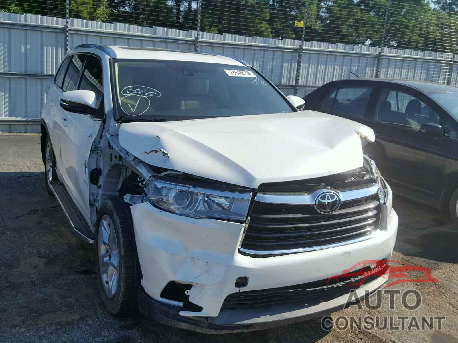 TOYOTA HIGHLANDER 2015 - 5TDDKRFH1FS185582