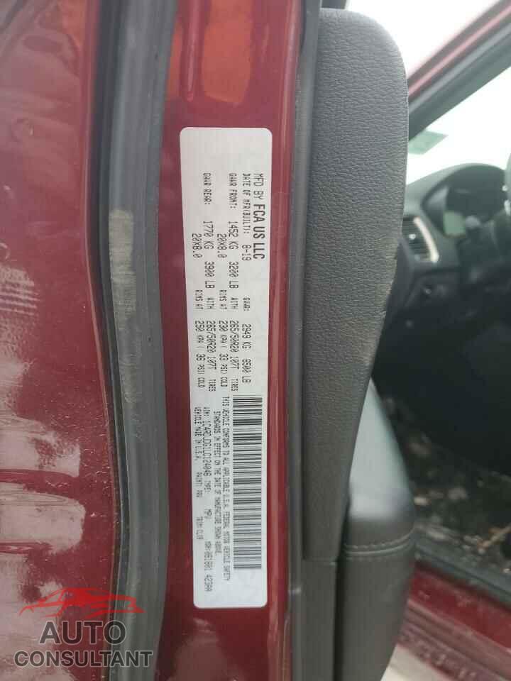 DODGE DURANGO 2020 - 1C4RDJDG1LC124046