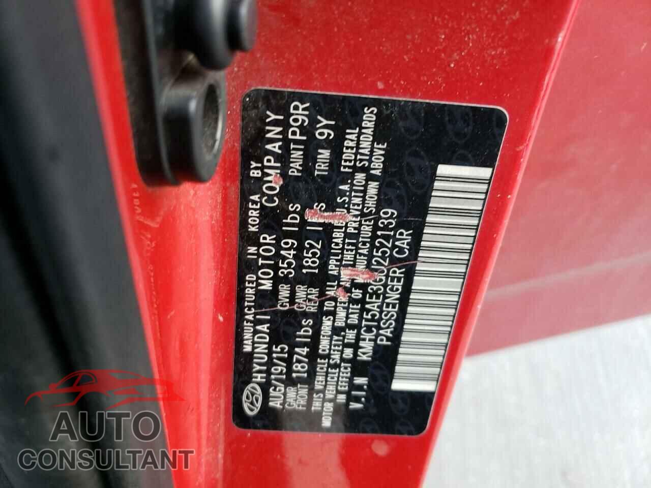HYUNDAI ACCENT 2016 - KMHCT5AE3GU252139