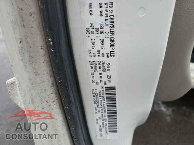 DODGE CARAVAN 2012 - 2C4RDGCG8CR310422