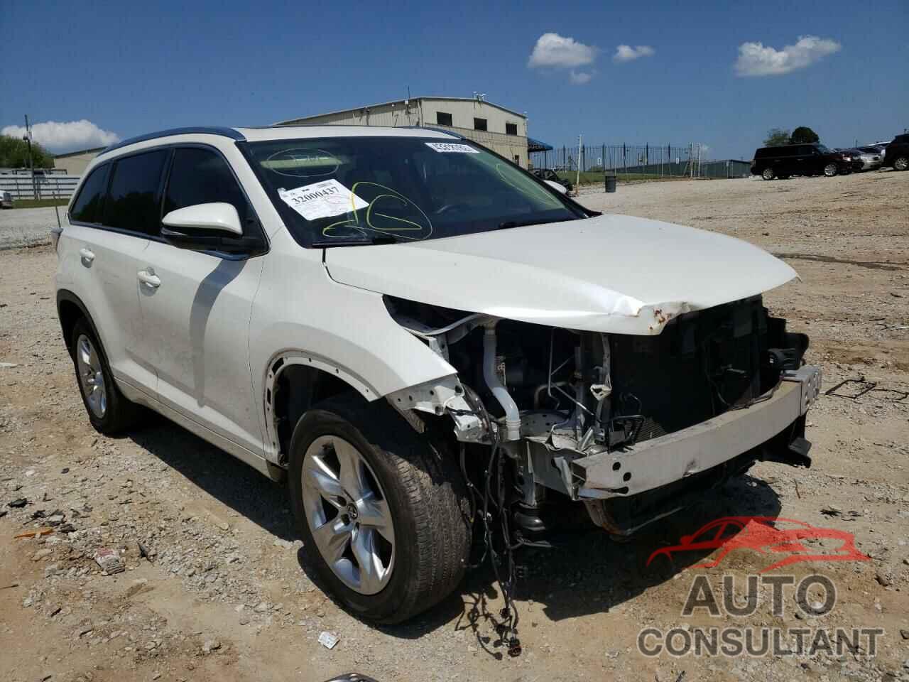 TOYOTA HIGHLANDER 2016 - 5TDYKRFH4GS126996