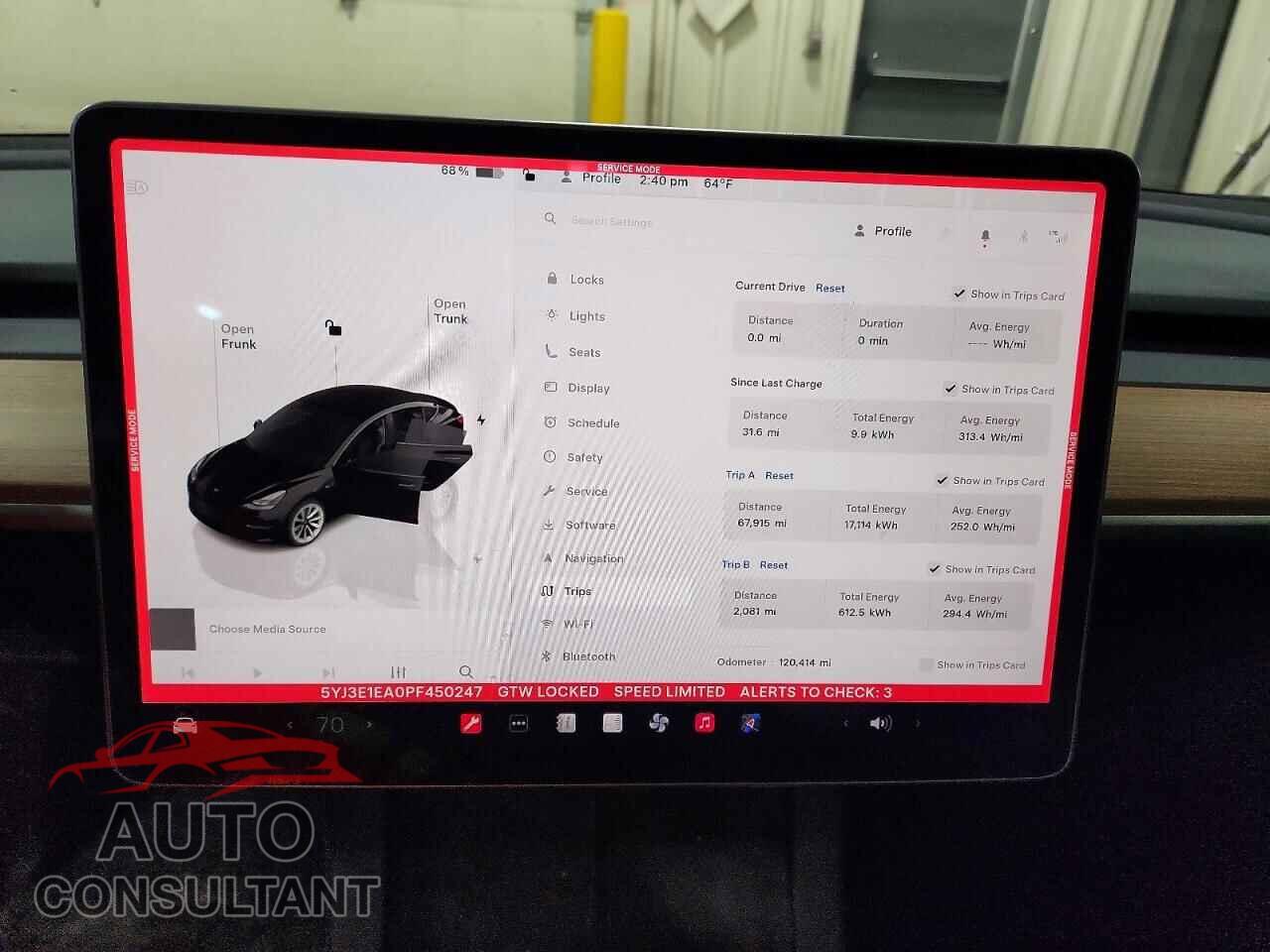 TESLA MODEL 3 2023 - 5YJ3E1EA0PF450247