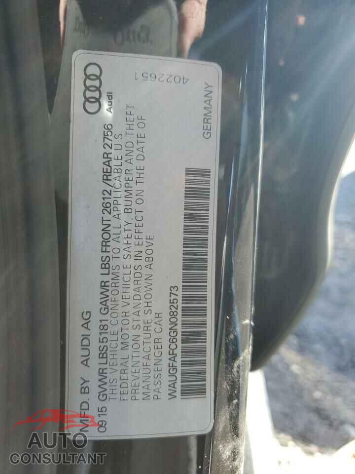 AUDI A6 2016 - WAUGFAFC6GN082573