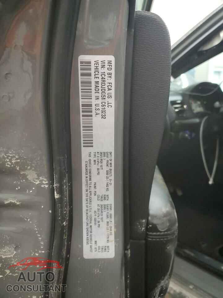DODGE DURANGO 2021 - 1C4RDJDG5MC610232