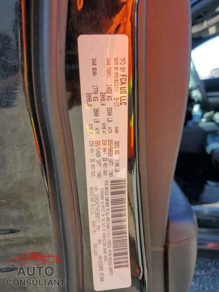DODGE DURANGO 2017 - 1C4SDHCTXHC869717