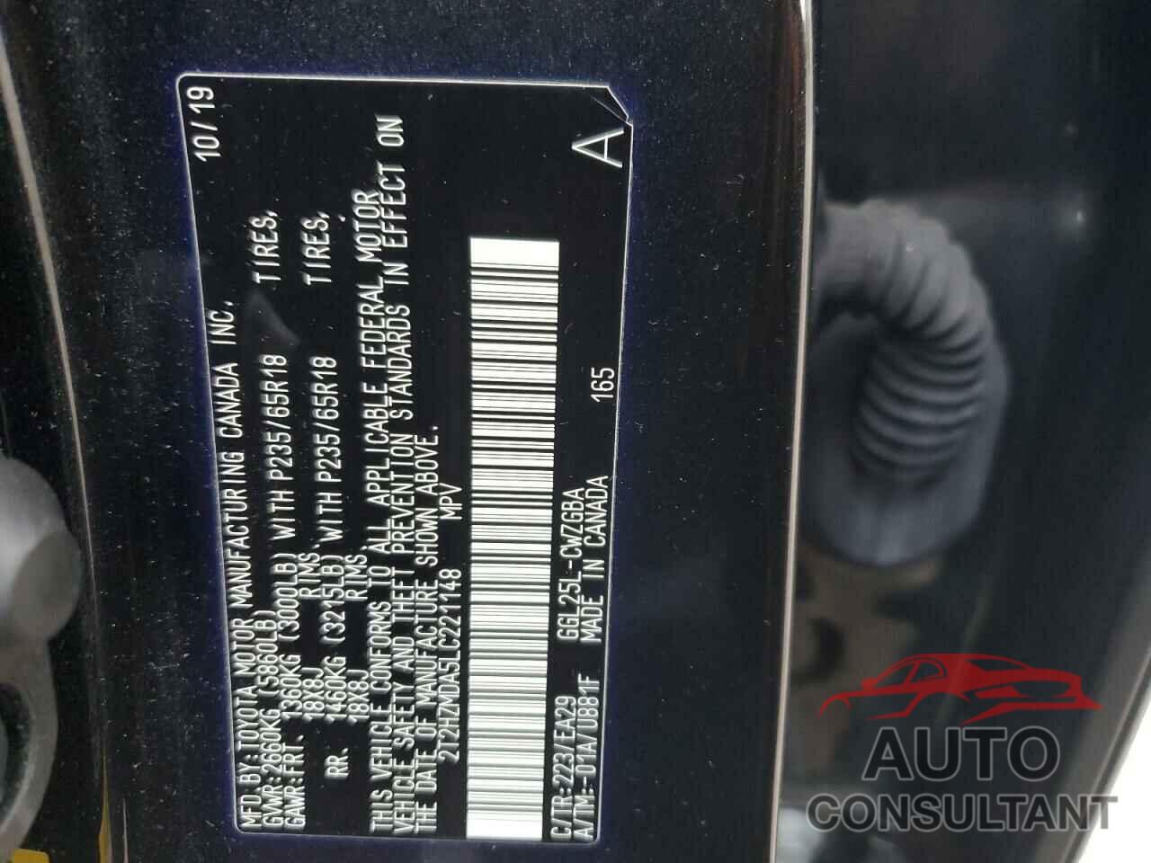 LEXUS RX350 2020 - 2T2HZMDA5LC221148