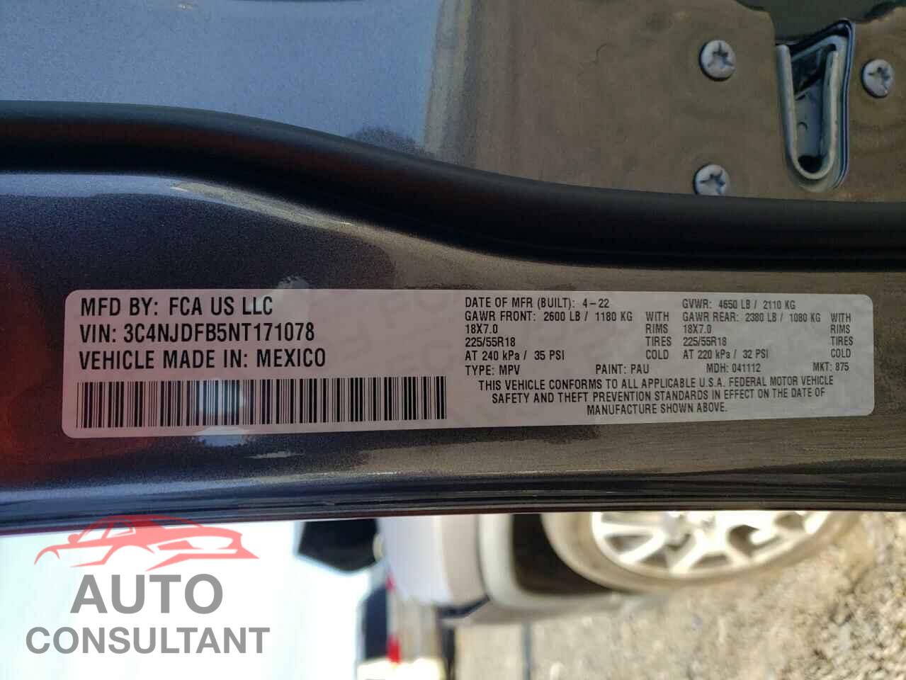 JEEP COMPASS 2022 - 3C4NJDFB5NT171078