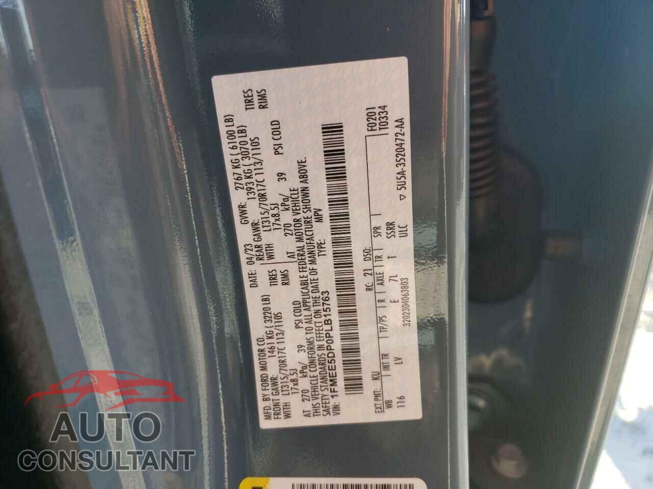 FORD BRONCO 2023 - 1FMEE5DP0PLB15763
