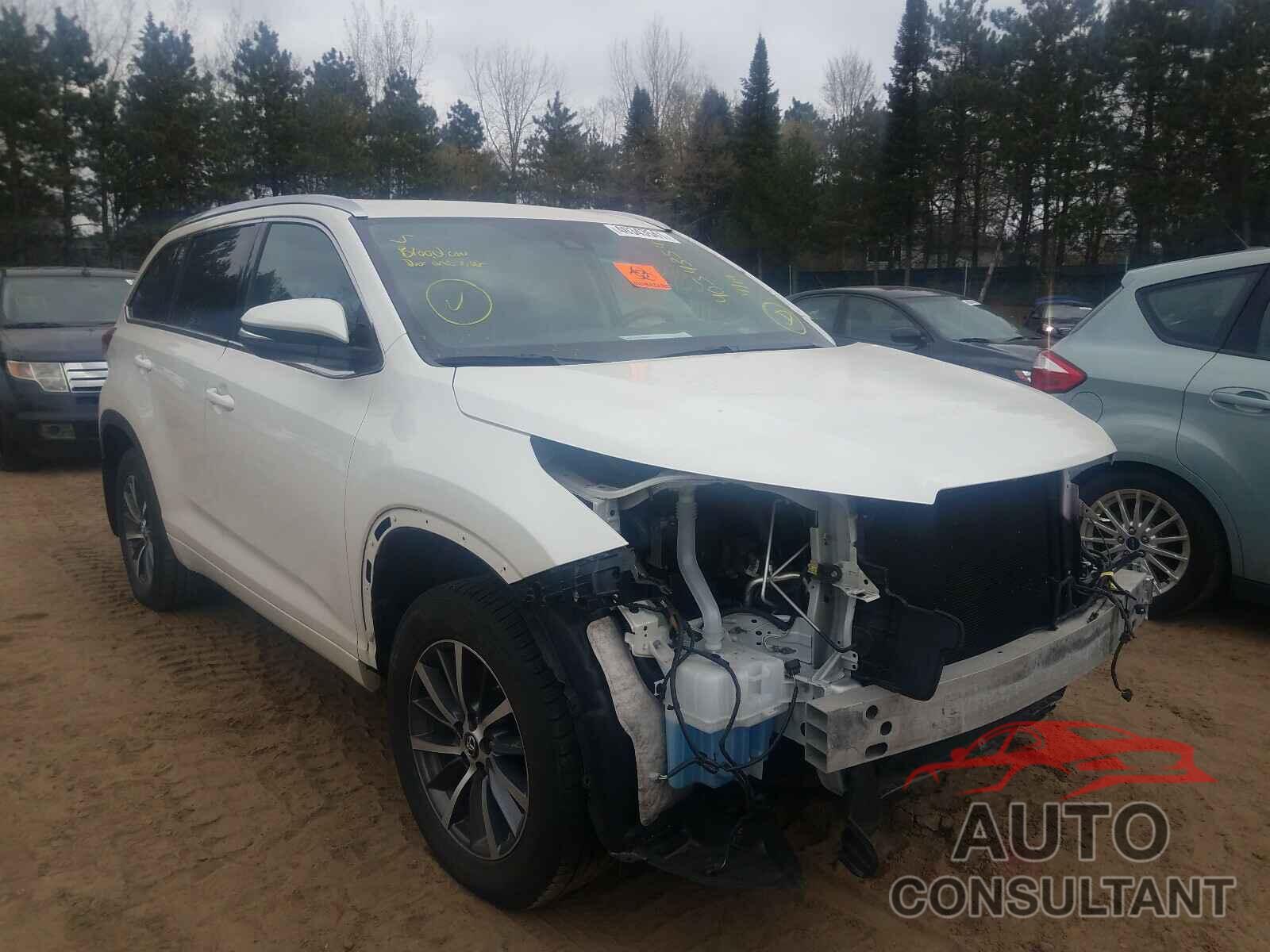TOYOTA HIGHLANDER 2017 - 5TDJZRFH4HS512848