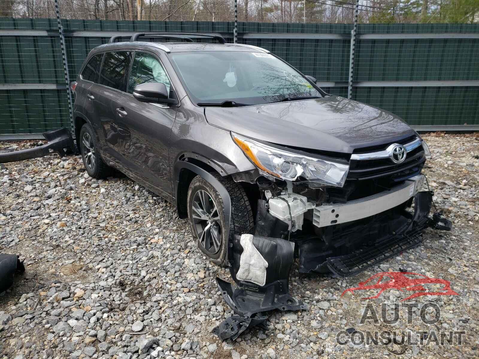 TOYOTA HIGHLANDER 2016 - 5TDJKRFH5GS246064