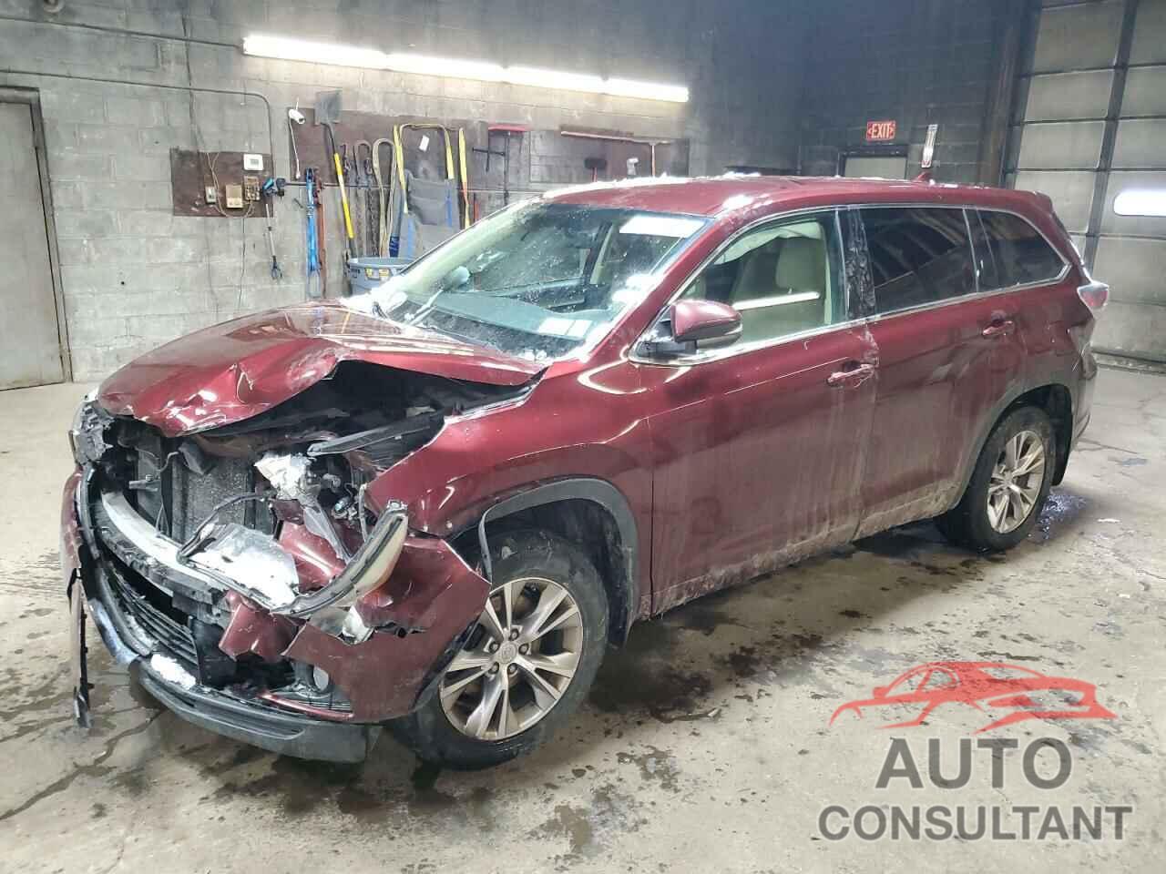 TOYOTA HIGHLANDER 2015 - 5TDBKRFH5FS174303
