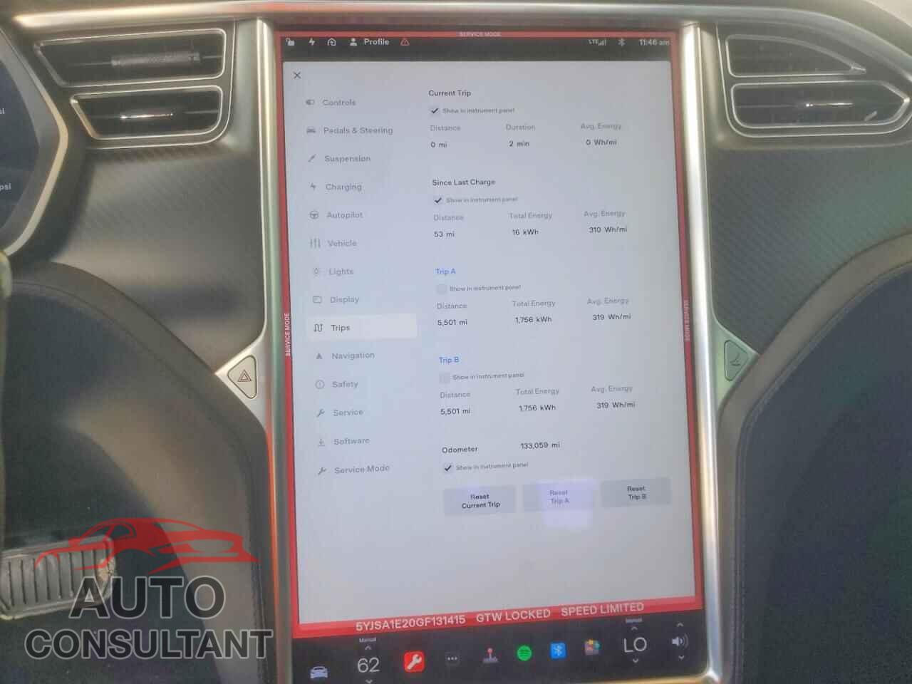 TESLA MODEL S 2016 - 5YJSA1E20GF131415