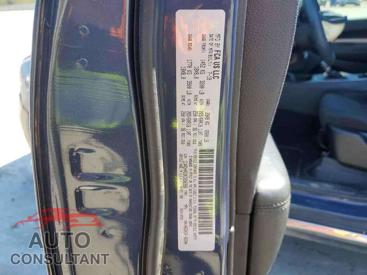 DODGE DURANGO 2019 - 1C4RDHAG3KC836358