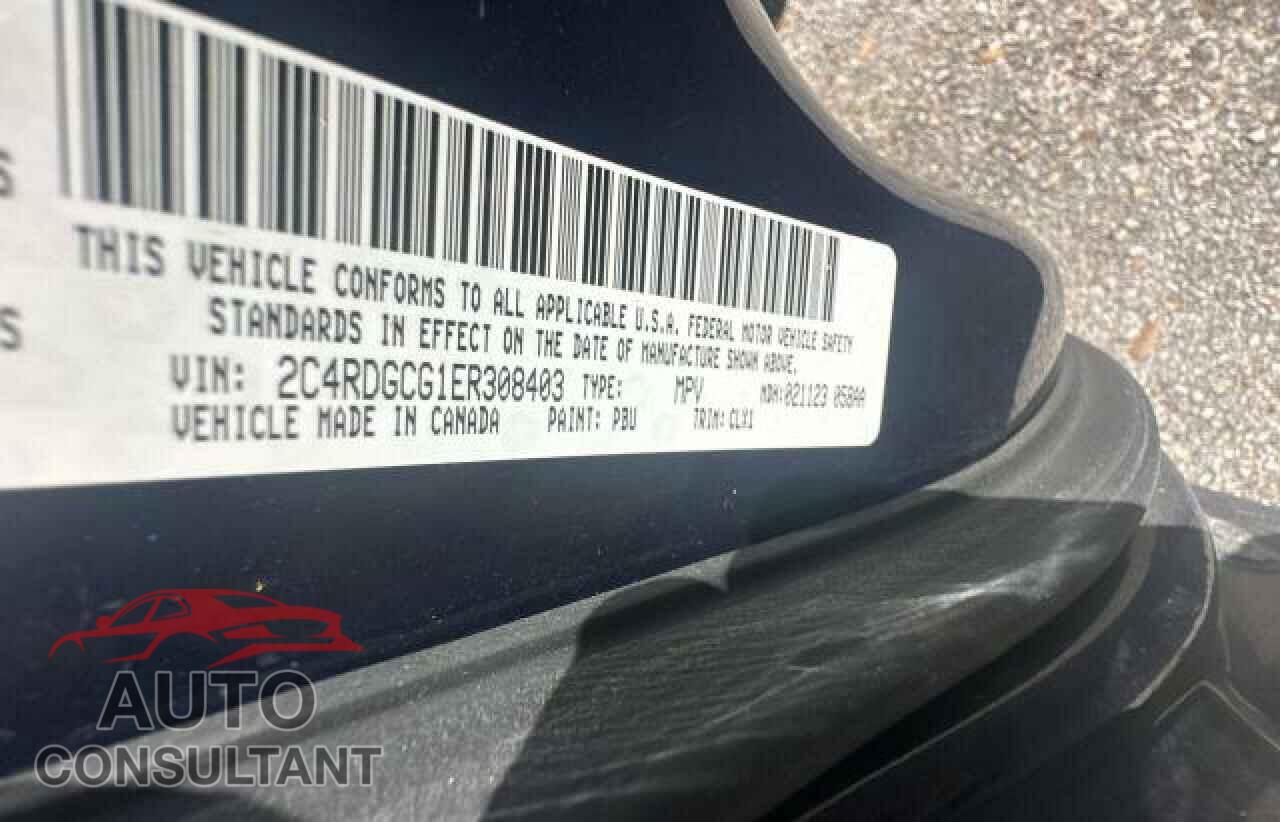 DODGE CARAVAN 2014 - 2C4RDGCG1ER308403