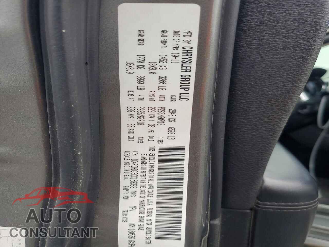 DODGE DURANGO 2012 - 1C4RDHDG5CC158368