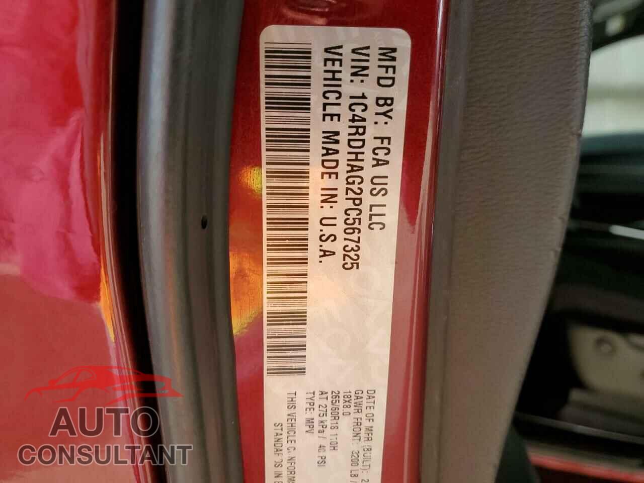 DODGE DURANGO 2023 - 1C4RDHAG2PC567325