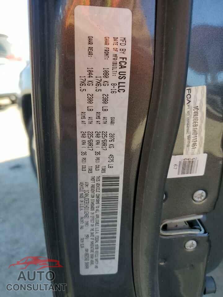 JEEP COMPASS 2017 - 1C4NJDEB1HD112461