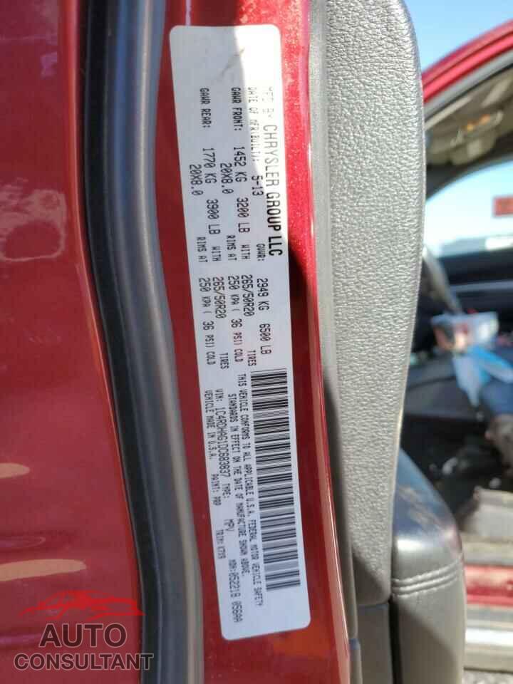 DODGE DURANGO 2013 - 1C4RDHAG1DC683837