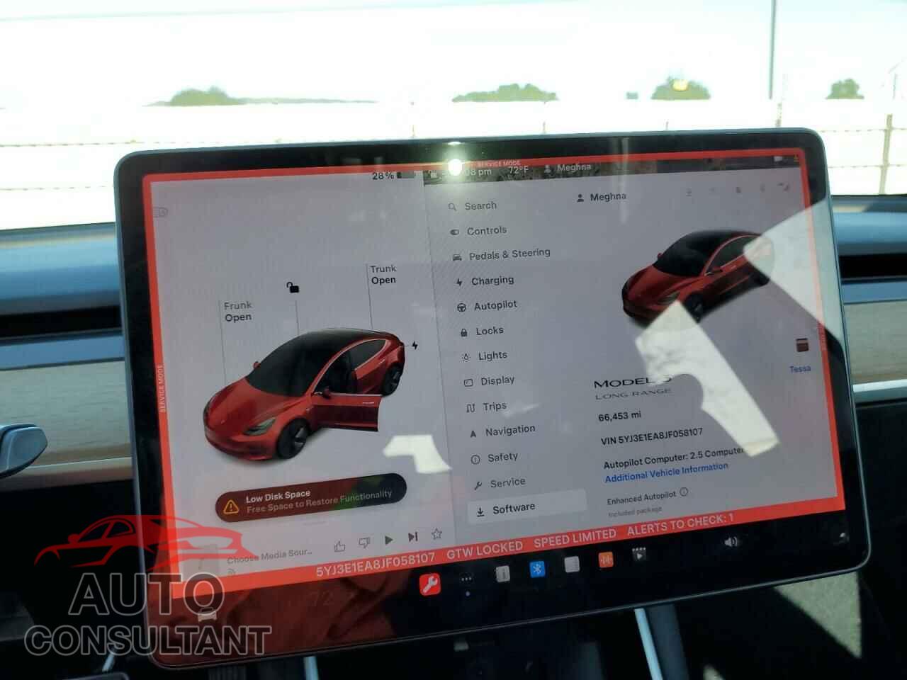 TESLA MODEL 3 2018 - 5YJ3E1EA8JF058107