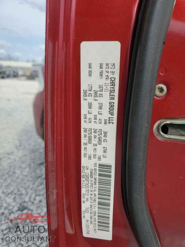 DODGE RAM 1500 2012 - 1C6RD6FTXCS175713