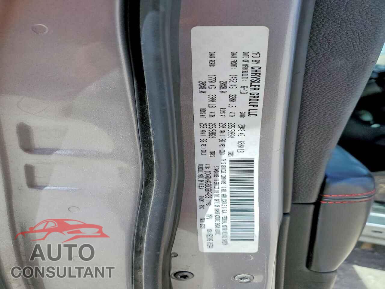 DODGE DURANGO 2013 - 1C4RDHAG9DC687439