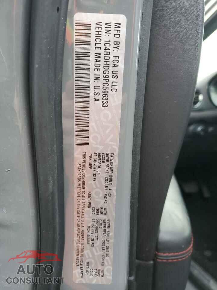 DODGE DURANGO 2023 - 1C4RDHDG9PC596333