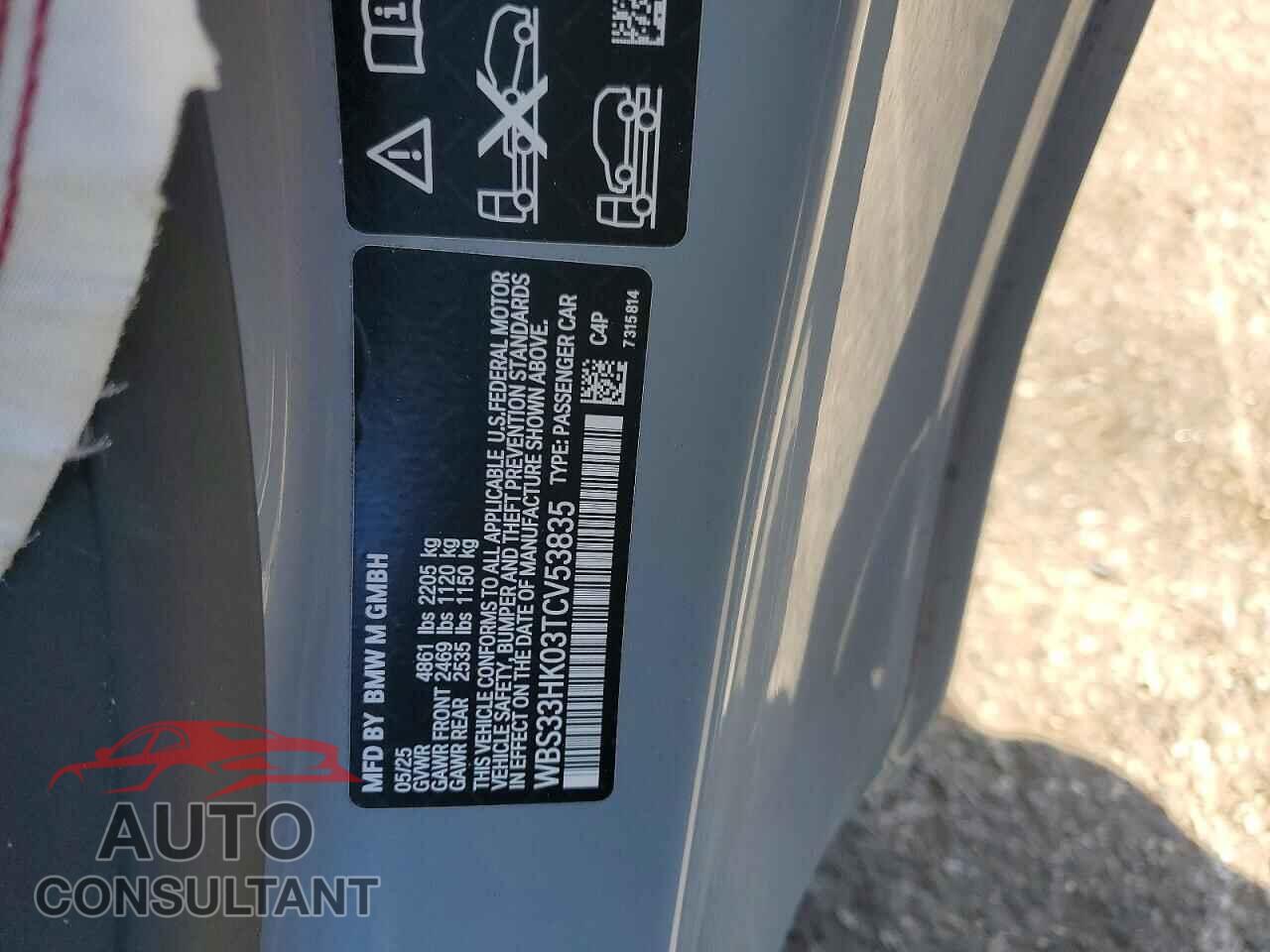 BMW M4 2026 - WBS33HK03TCV53835