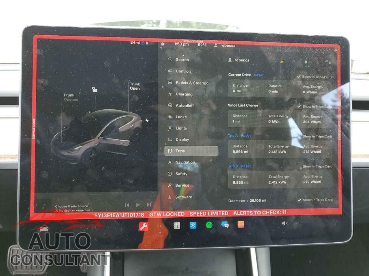 TESLA MODEL 3 2018 - 5YJ3E1EA1JF101718