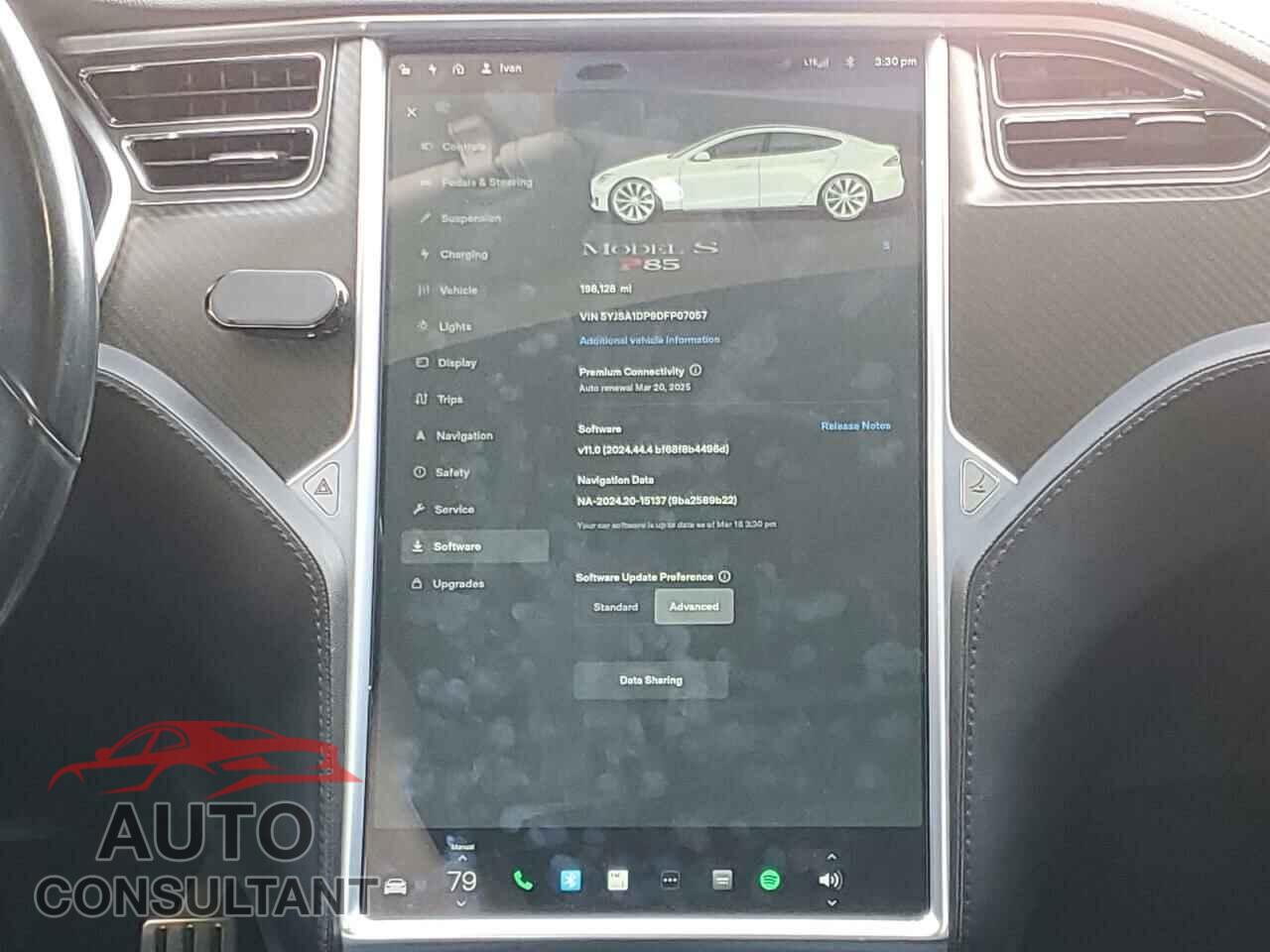 TESLA MODEL S 2013 - 5YJSA1DP9DFP07057