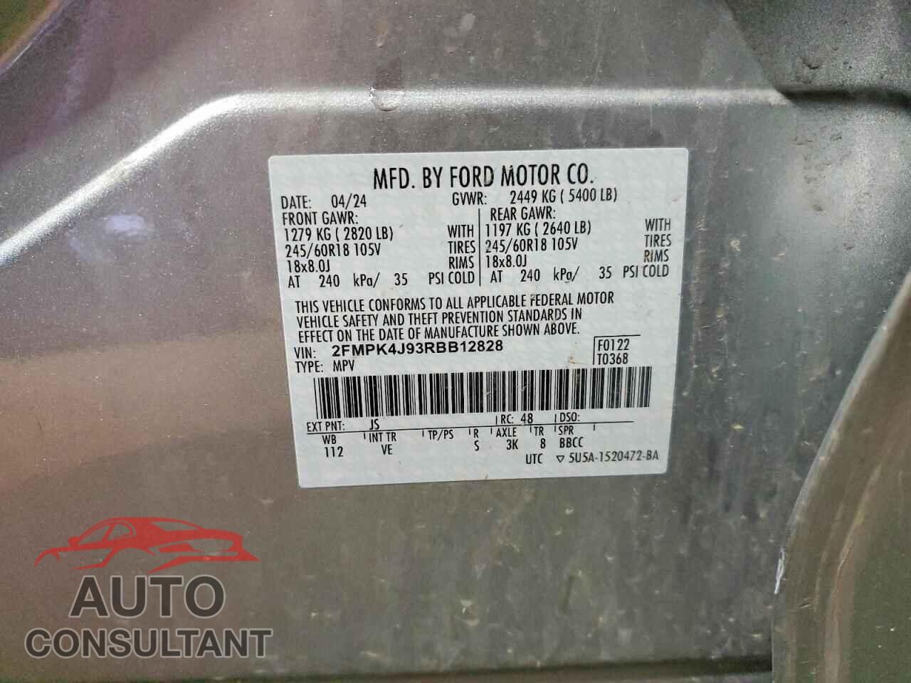 FORD EDGE 2024 - 2FMPK4J93RBB12828