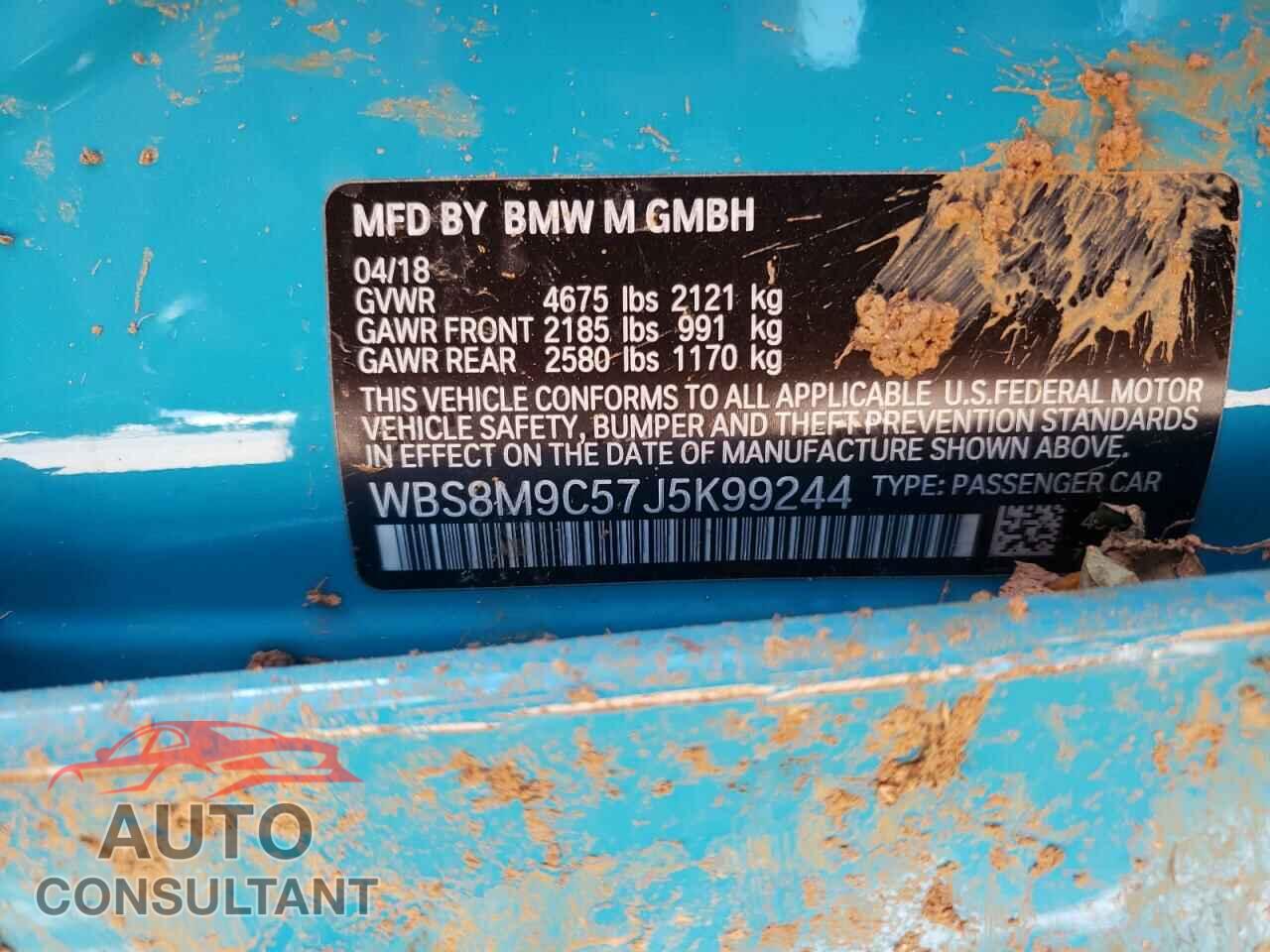 BMW M3 2018 - WBS8M9C57J5K99244