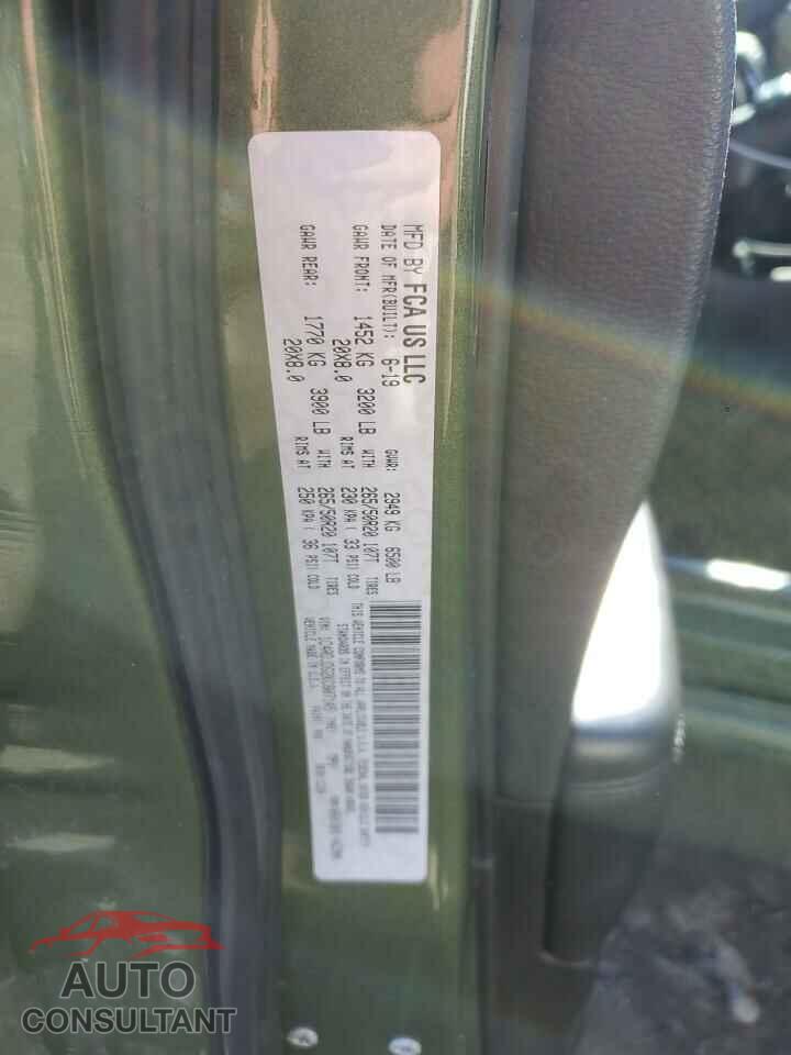 DODGE DURANGO 2019 - 1C4RDJDG2KC807145