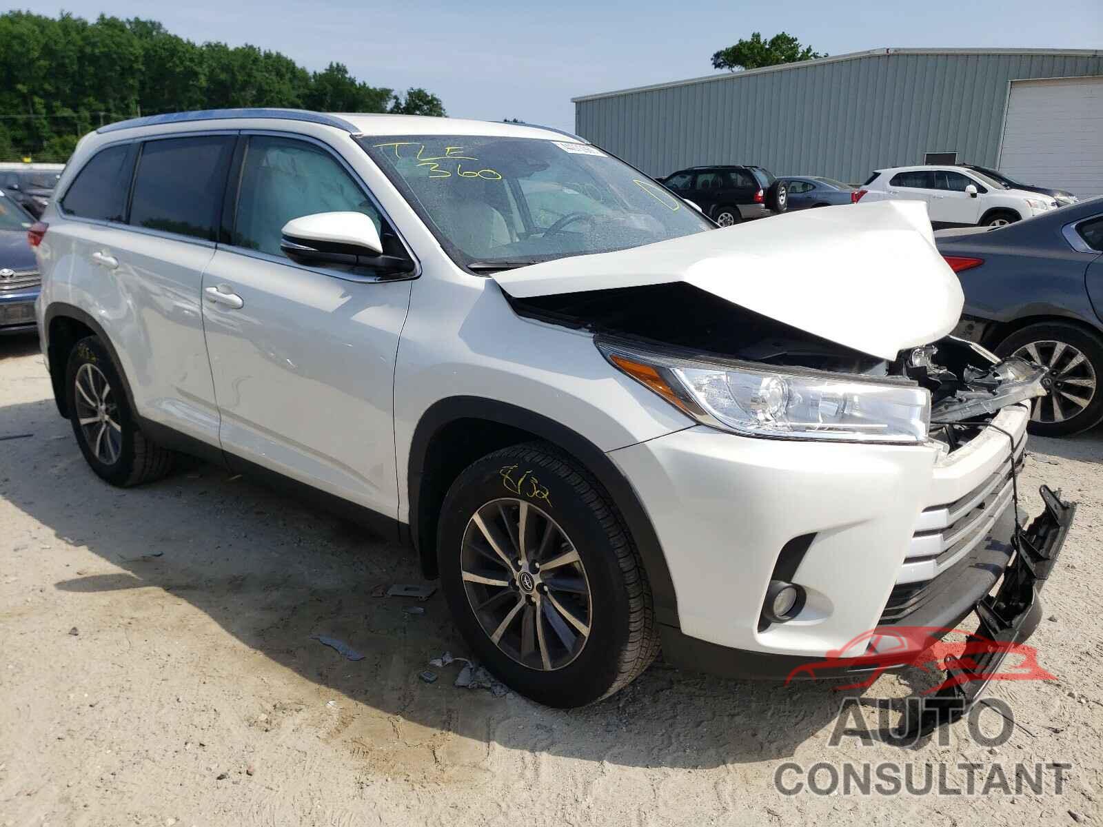 TOYOTA HIGHLANDER 2019 - 5TDJZRFH7KS614359