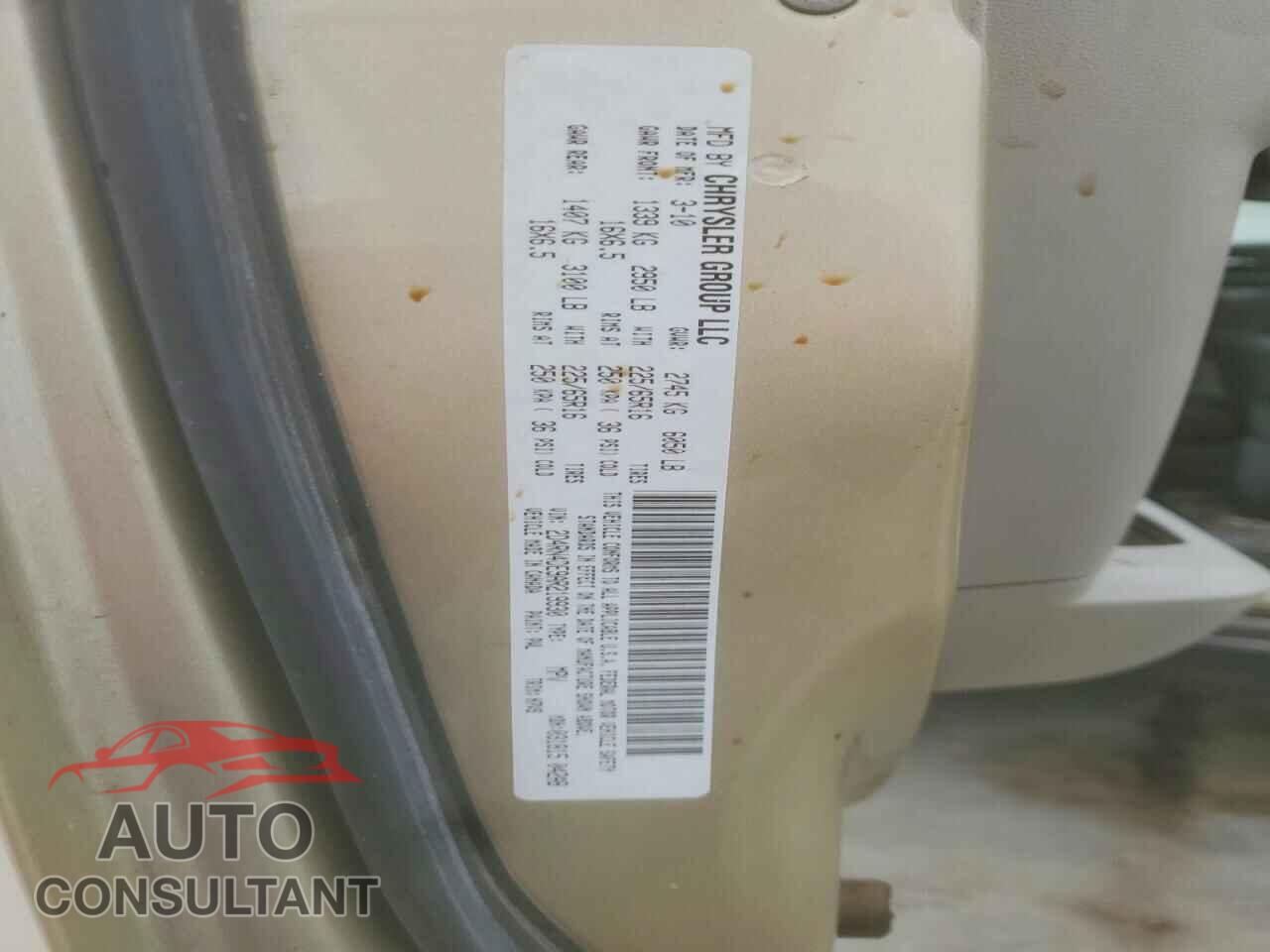 DODGE CARAVAN 2010 - 2D4RN4DE9AR219930