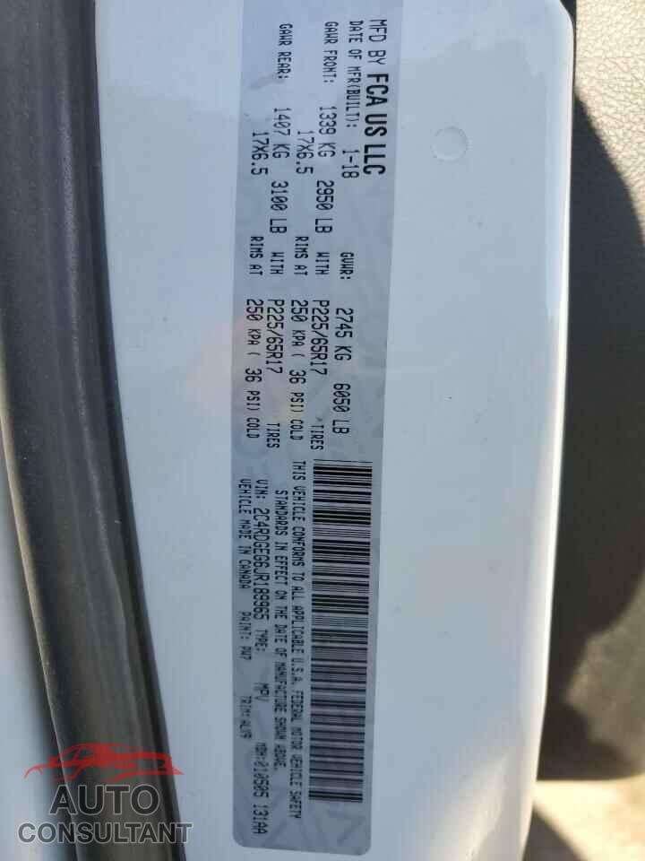 DODGE CARAVAN 2018 - 2C4RDGEG6JR189965