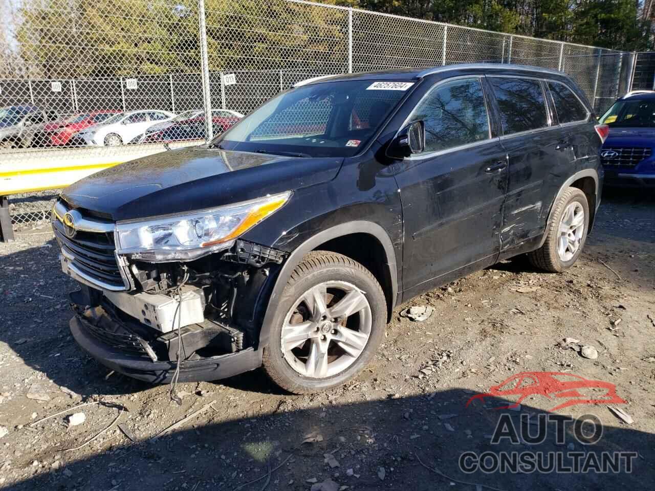 TOYOTA HIGHLANDER 2016 - 5TDDKRFH4GS229432