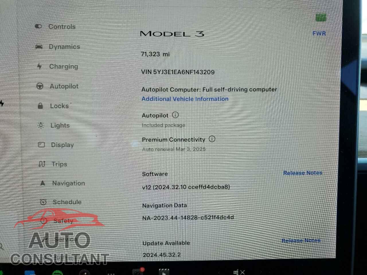 TESLA MODEL 3 2022 - 5YJ3E1EA6NF143209
