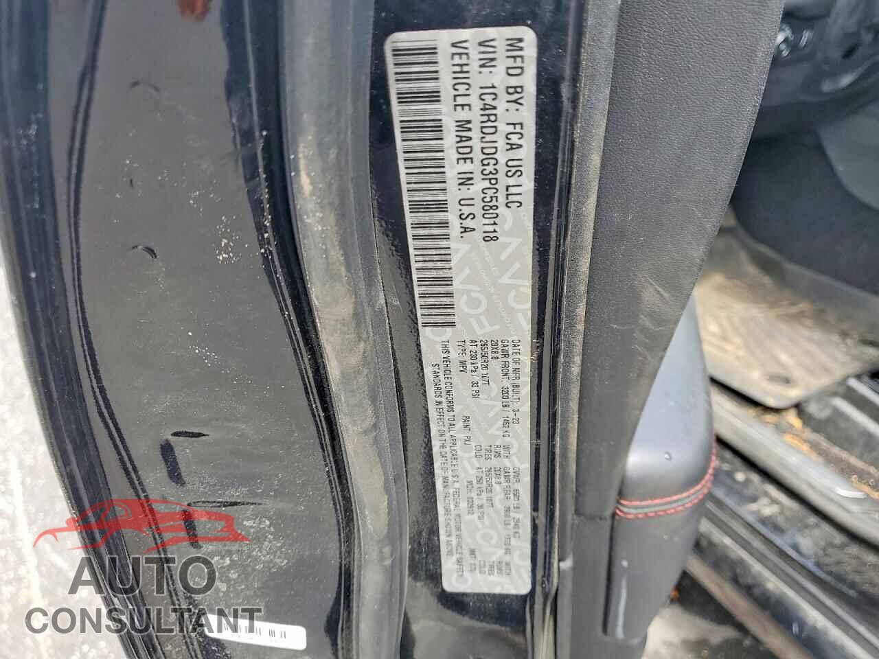 DODGE DURANGO 2023 - 1C4RDJDG3PC580118