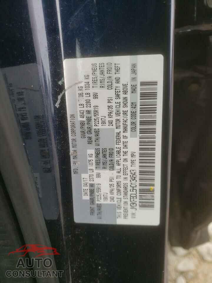 MAZDA CX-5 2017 - JM3KFBDL5H0134643