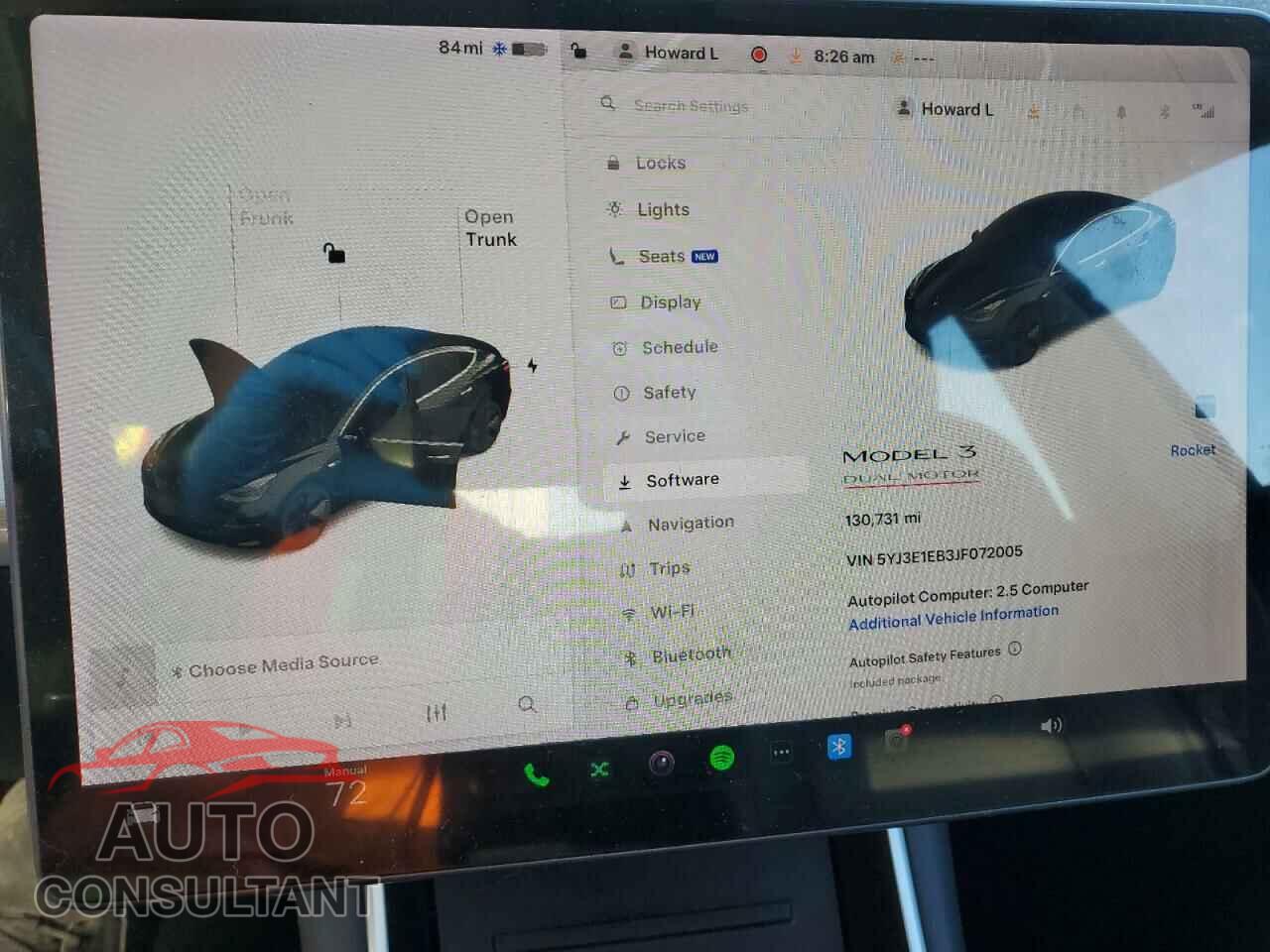 TESLA MODEL 3 2018 - 5YJ3E1EB3JF072005