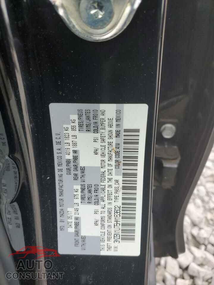 MAZDA 3 2017 - 3MZBN1U75HM153602